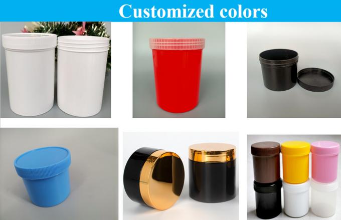 Hot Sale 150g 250g 500g Empty Black White Blue Red Translucent Single Wall PP Plastic Cosmetic Skin Care Jar for Cream