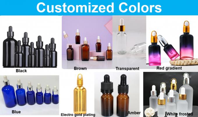 30ml 50ml Electropplating Gold Silver Glass Spray Cosmetics Bottle Gold Essential Oil Bottle