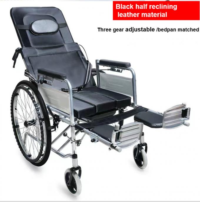 Cheap Economic Aluminum Alloy Manual Wheelchair for Elderly with Detachable Footrest