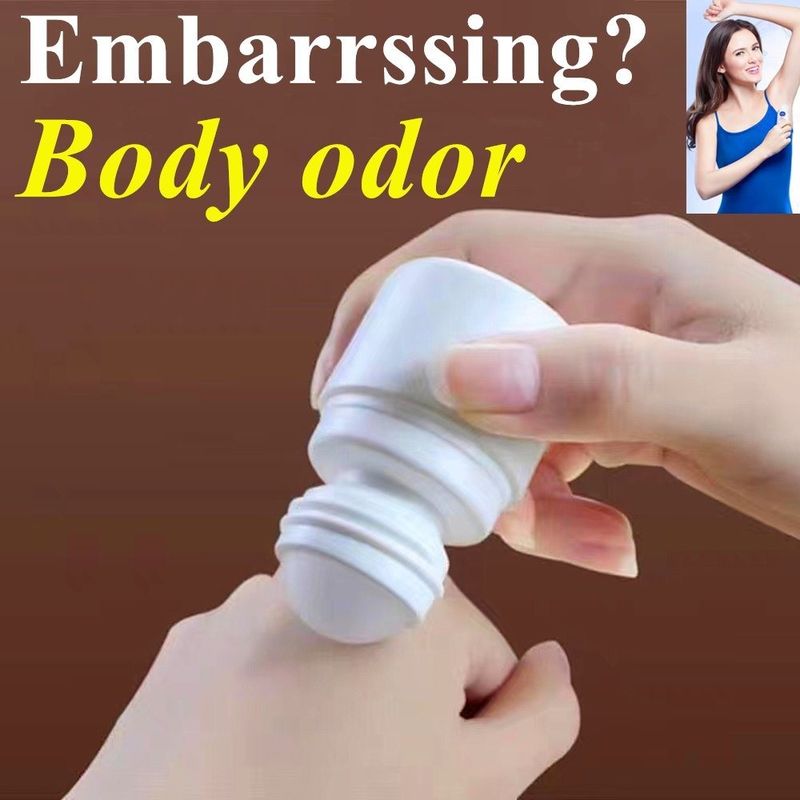 30 ml 50 Ml 60 ml Yeniden doldurulabilir uçucu yağ vücut kokusu Deodorant şişelerinde boş HDPE plastik rulo yuvarlak rulo topu