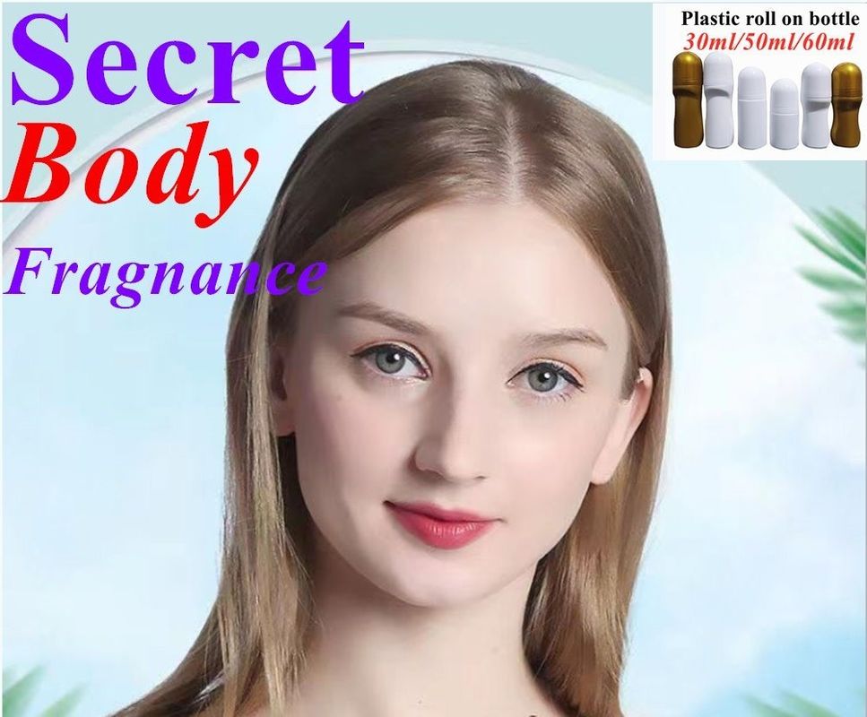 30ml 50ml 60ml Beyaz PE Plastik Deodorant Şişe Boş Parfüm şişelerinde yeniden doldurabilir rulo şişede ter rulo