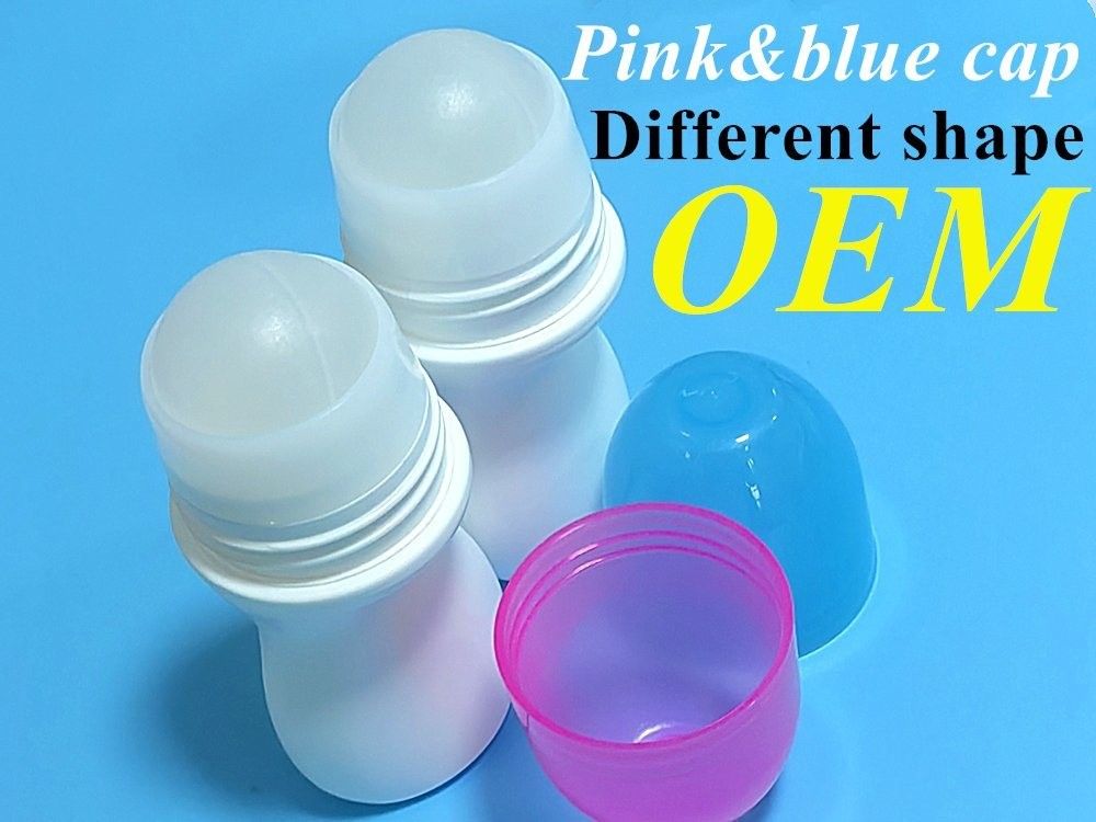 Yaz Özel En Son Tasarım 30 Ml 50 Ml 60 Ml Şişede Yeniden Doldurulabilir Beyaz HDPE Deodorant Plastik Rulo