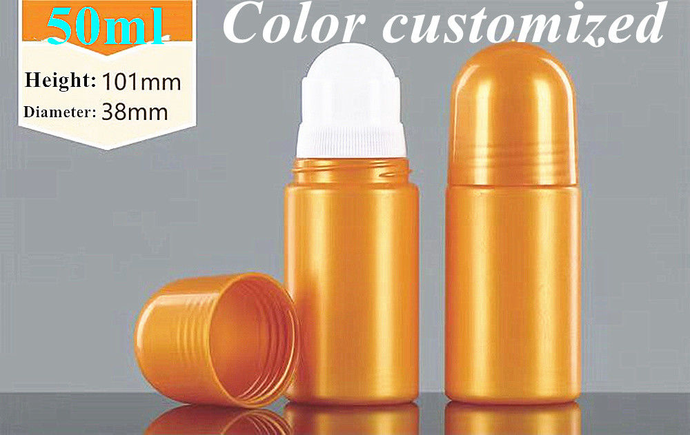 30ml 50ml 60ml 100ml PE Deodorant Şişesi üzerindeki plastik rulo Parfümlü Vücut Şişesi Şişe üzerindeki antiperspirant rulo