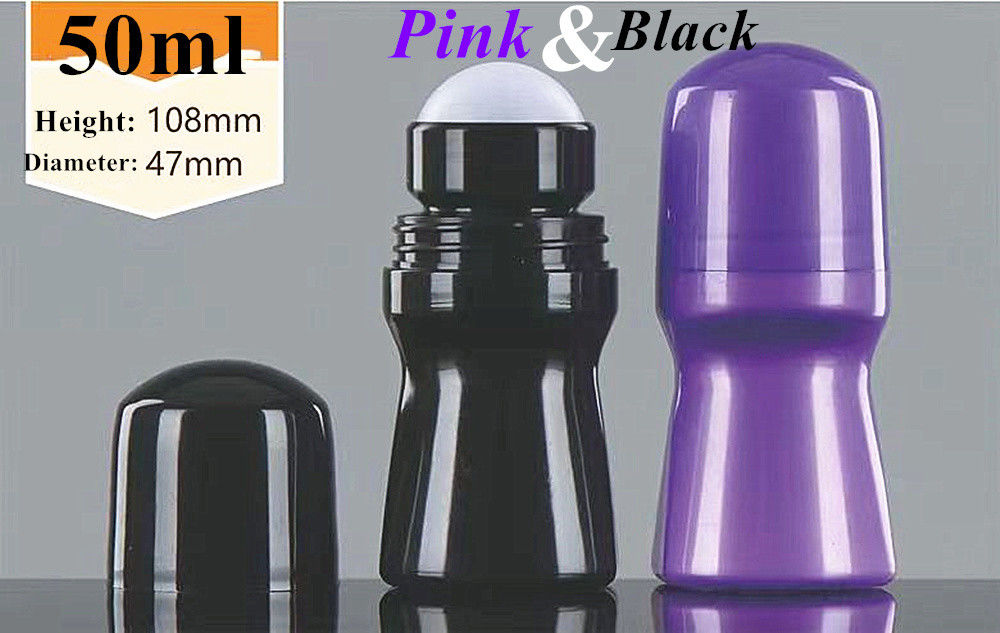 30ml 50ml 60ml 100ml PE Deodorant Şişesi üzerindeki plastik rulo Parfümlü Vücut Şişesi Şişe üzerindeki antiperspirant rulo