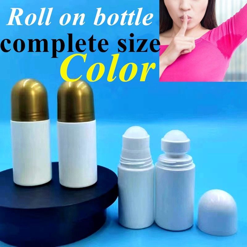 30ml 50ml 60ml HDPE Plastik Beyaz Plastik Deodorant Essential Oil Roller Ball ile şişede