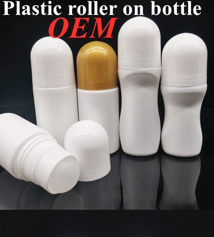 30ml 50ml 60ml Yeniden doldurulabilir boş Esseriyel Yağlar Parfüm Rulo Şişe üzerinde Plastik Roller şişe üzerinde Plastik Roller topu ile