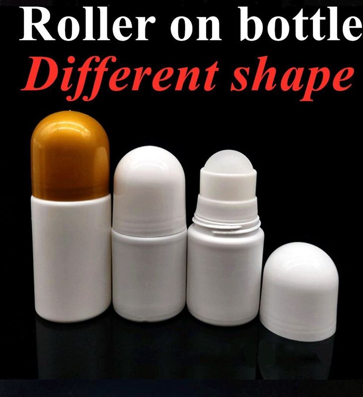 30ml 50ml50ml 60ml HDPE Plastik Rulolar, PP Roller Topları Vücut Kokusu Roller Ball Konteyner