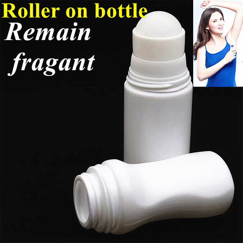 30ml 50ml 60ml 75ml Beyaz Boş HDPE Yuvarlak vücut kokusu Deodorant konteynerinde yuvarlak plastik deodorant şişe