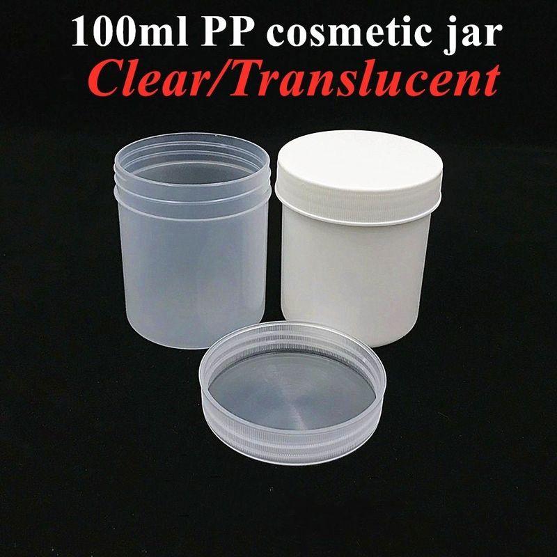 Kozmetik Gıda Paketleri 150ml 250ml 500ml 1000ml PP Plastik Deri Bakımı El Bakımı Kozmetik Krem Kavanoz Çamur maske plastik kavanoz