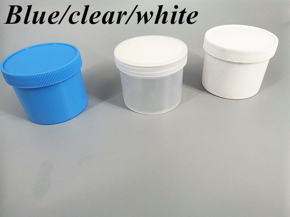 250ml 8oz 500ml 950ml 1000ml PP Plastik Kozmetik Açık Şeffaf Beyaz Pot Plastik Yağ Çikolatalı Kavanoz