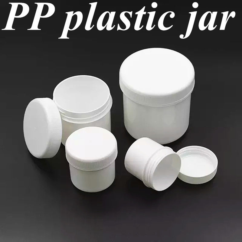250ml 8oz 500ml 950ml 1000ml PP Plastik Kozmetik Açık Şeffaf Beyaz Pot Plastik Yağ Çikolatalı Kavanoz