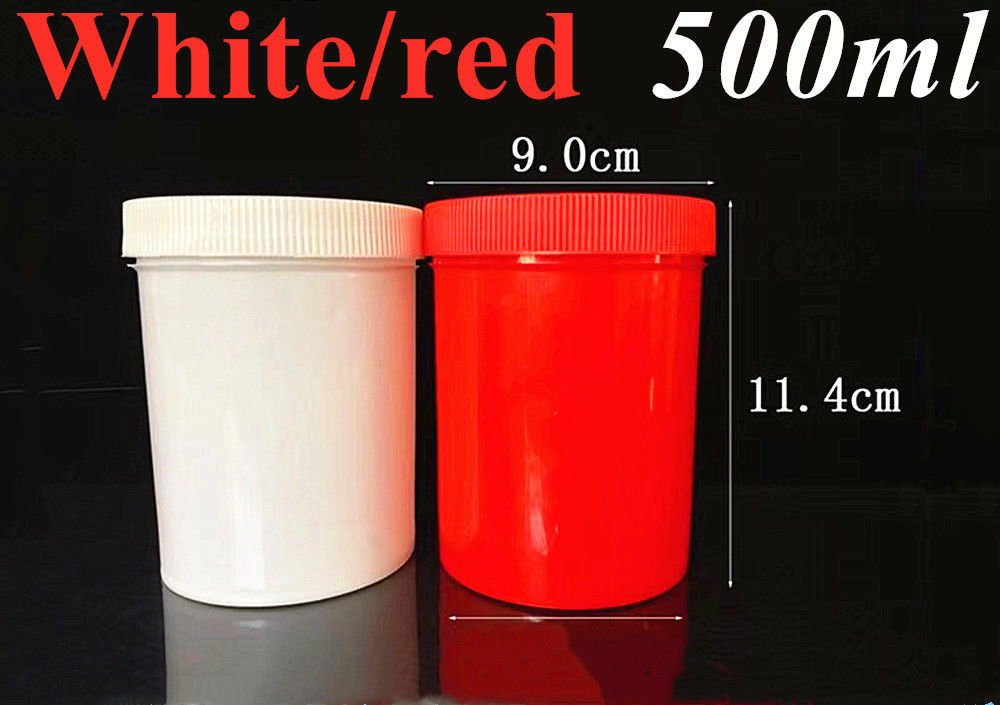 150g 250g 500g Boş Siyah Beyaz Mavi Kırmızı Şeffaf Tek Duvarlı PP Plastik Kozmetik Deri Bakımı Vücut Losyonu Kozmetik Kavanoz