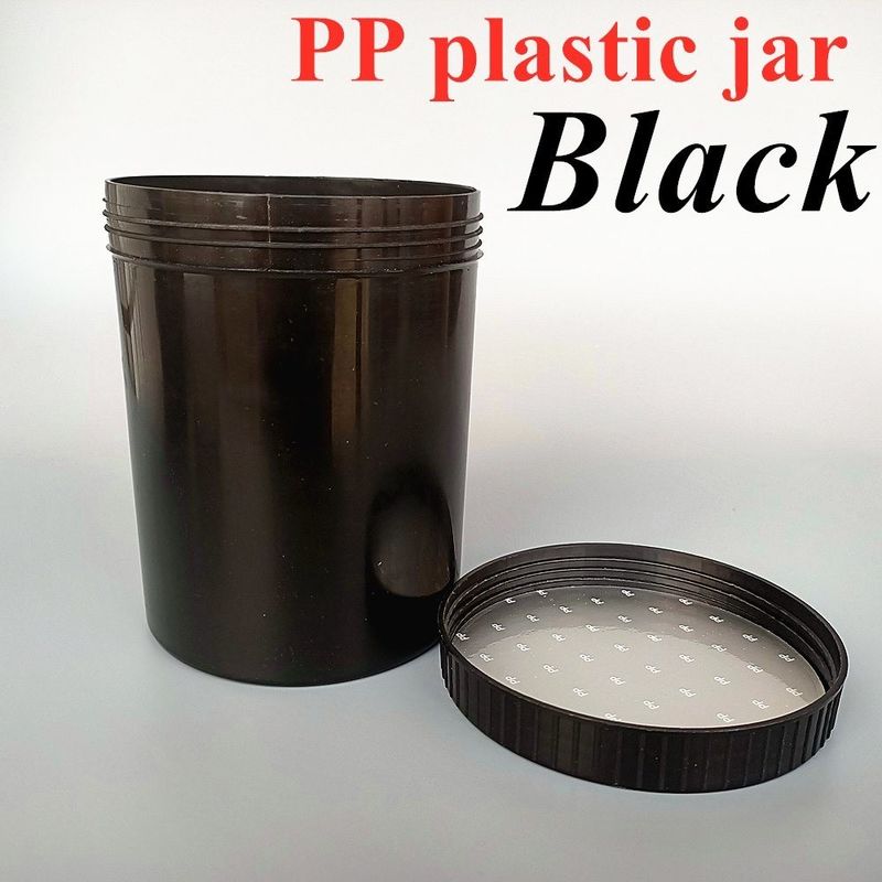 150g 250g 500g Boş Siyah Beyaz Mavi Kırmızı Şeffaf Tek Duvarlı PP Plastik Kozmetik Deri Bakımı Vücut Losyonu Kozmetik Kavanoz