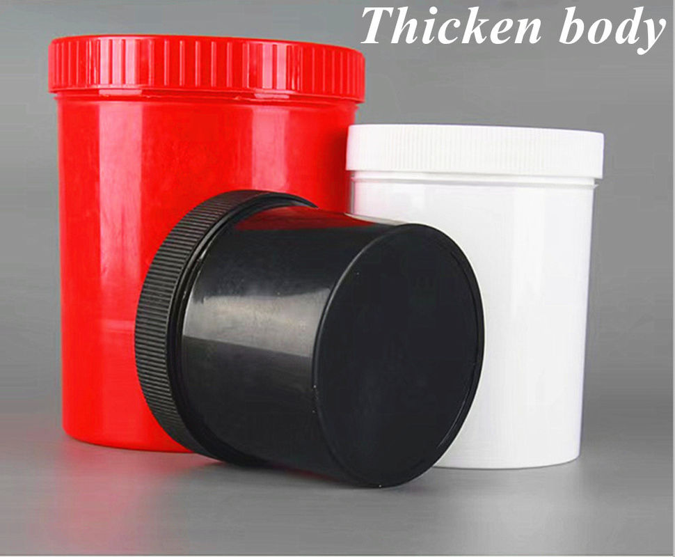 150ml 250ml 500ml 1000ml Çamur Maski PP Boş Losyon Krem Plastik Kavanoz Kozmetik Krem Gıda Kapı Beyaz kozmetik kavanoz