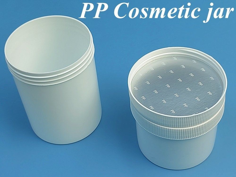 150ml 250ml 500ml 1000ml Boş Kapak PP Plastik kozmetik krem merhem Kapaklı kavanoz