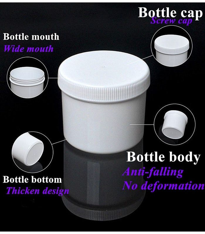150ml 250ml 500ml Kozmetik Krem Plastik Kapaklı PP kozmetik ambalaj krem kavanozu