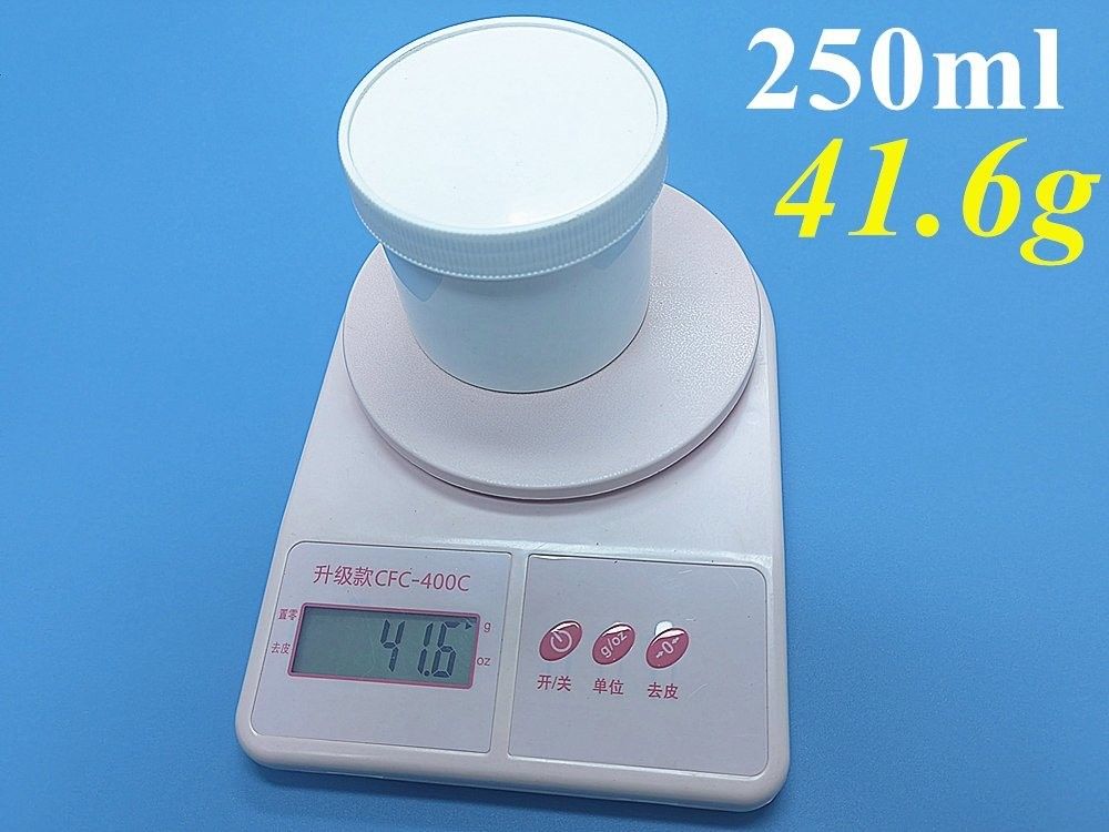 100ml 150ml 250ml 500ml PP Kozmetik Kavanoz Şeffaf mavi 16oz Plastik merhem Kozmetik Kaplar