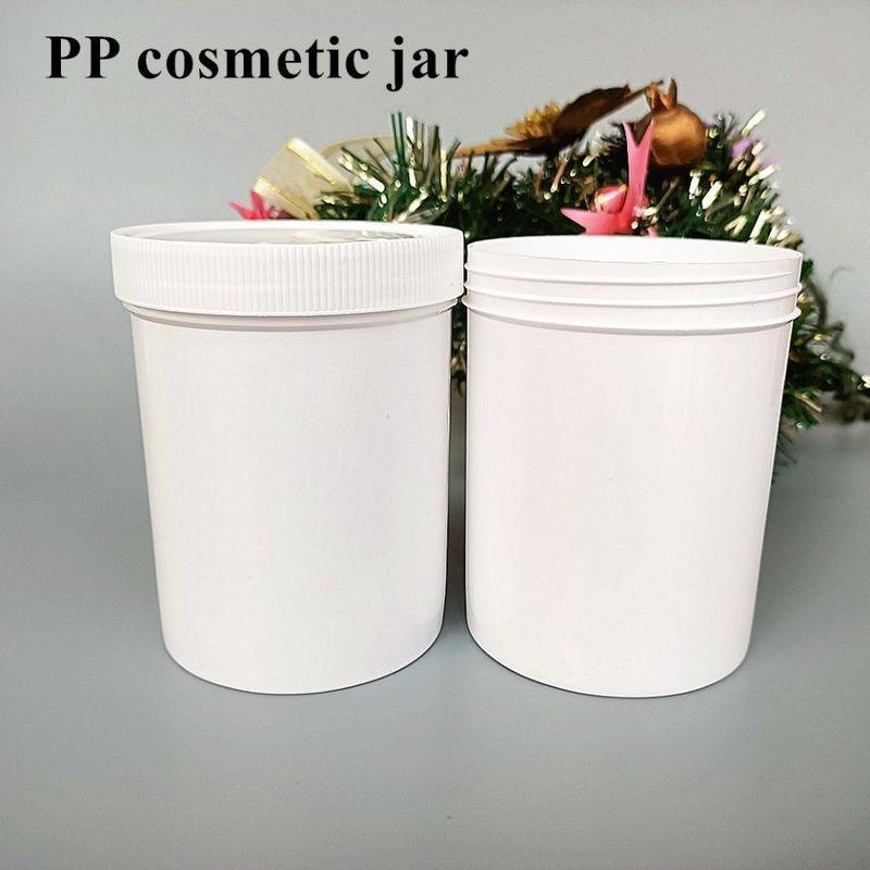 150g 250g 500g Beyaz Mavi Siyah Eko Dostu Plastik PP vida Kapak Tasarımı Kozmetik Vücut Yüzü Plastik merhem Krem Kavanoz