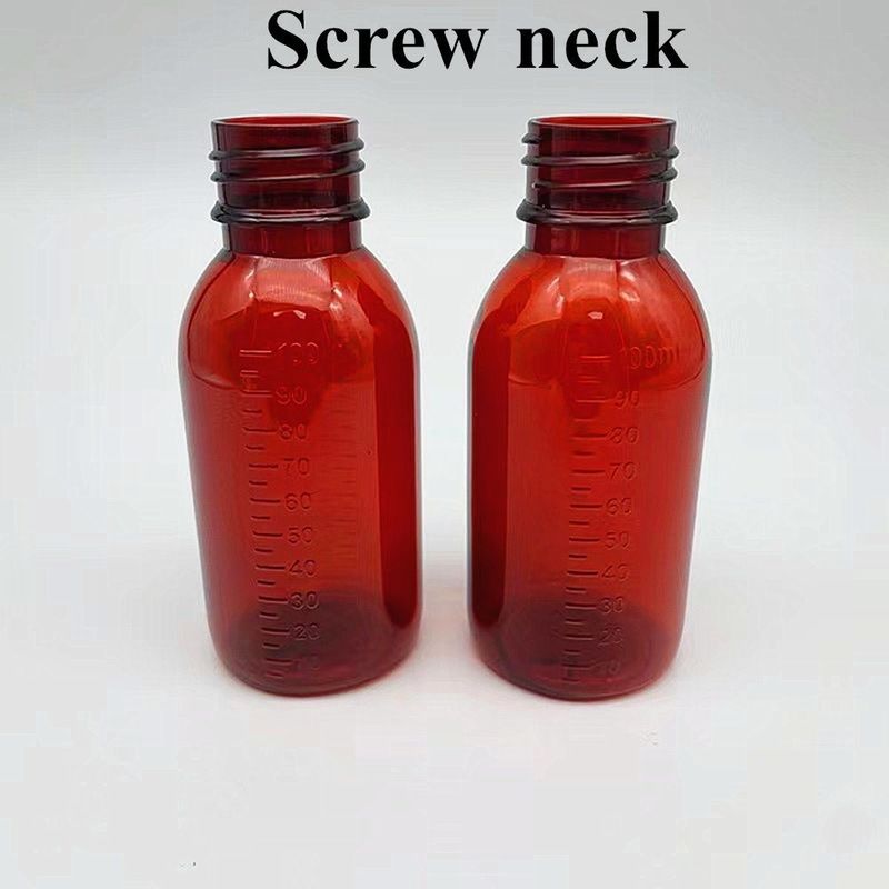 100 ml 120 ml Oral Liquid Pet Amber Cough Syrup Container Amber Empty Cough Syrup Bottle with Ropp Cap 100 ml 120 ml Oral Liquid Pet Amber Cough Syrup Container