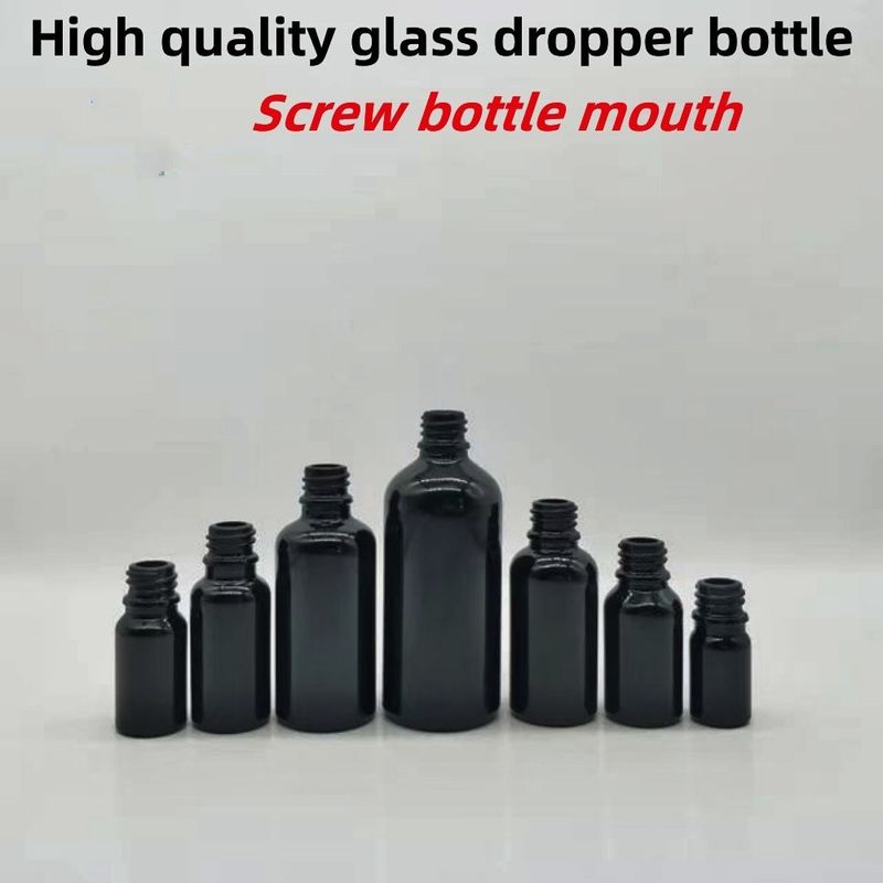 5ml 10ml 15ml 20ml 30ml 50ml 100ml Siyah Önemli Yağ Şişesi Cam Damla Şişe