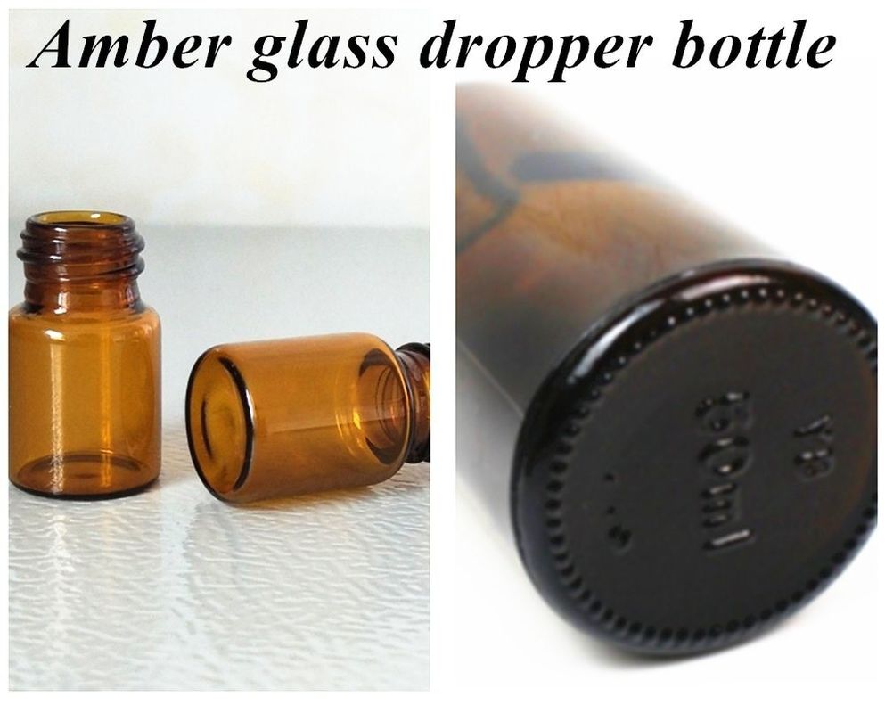 Sıcak Satış 5ml 10ml 15ml 30ml 50ml Amber Serum Esansyel Yağ Şişeleri Cam Damla Şişe
