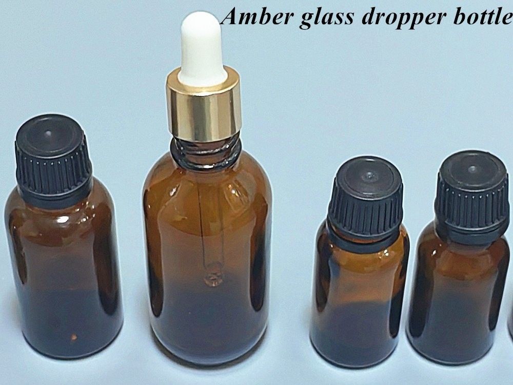 Sıcak Satış Boş Lüks Amber Kahverengi 10ml 15ml 20ml 30ml 50ml 60ml Sera Paketi İçin Cam Esansiyel Yağ Şişesi