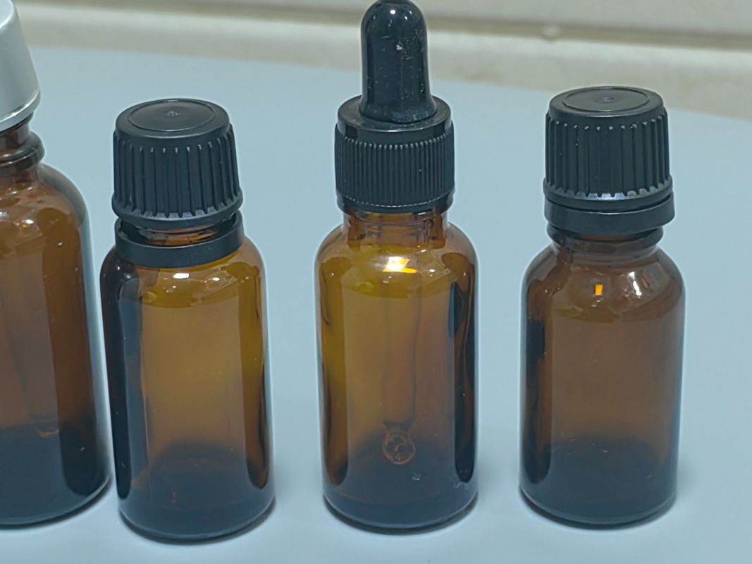 Sıcak Satış Boş Lüks Amber Kahverengi 10ml 15ml 20ml 30ml 50ml 60ml Sera Paketi İçin Cam Esansiyel Yağ Şişesi
