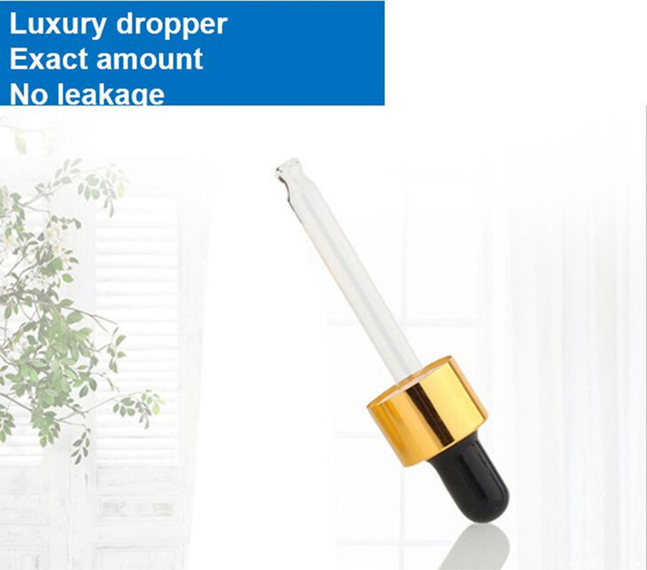15 ml 20 ml 50 ml 100 ml lüks boş Açık Şeffaf Serum saç Essential Oil Glass Dropper Flask