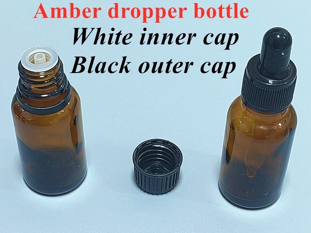 30ml 50ml 60ml 100ml Saç Yağı Serum Sakal Yağı Amber Kahverengi boş yuvarlak esanslı yağ Cam Damla Şişe