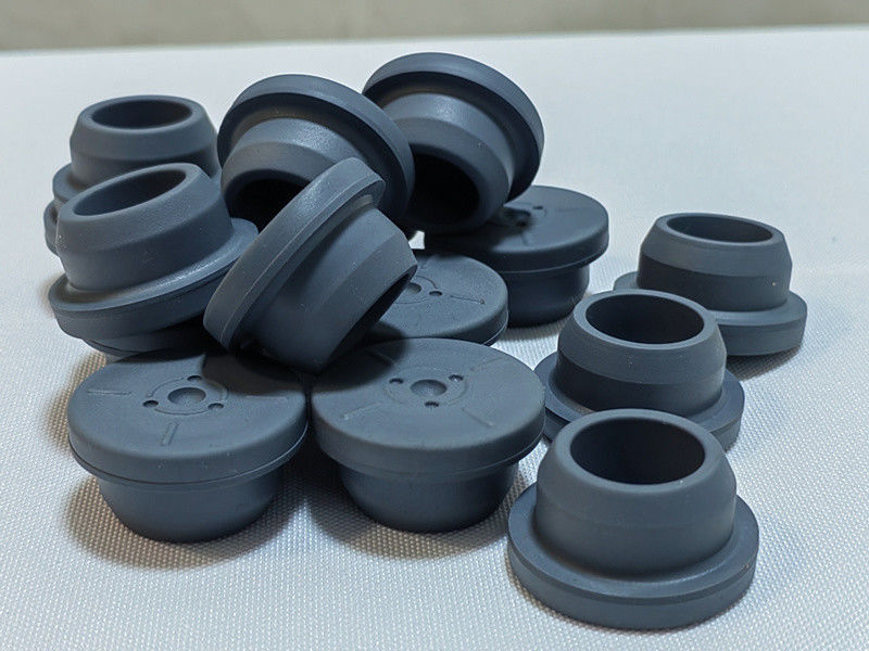 13mm 20mm 28mm gri renkli Cam Enjeksiyon Şişeleri Liyofilize Toz şişeyi Kullanın İlaçlı Butil Kauçuk Kapak