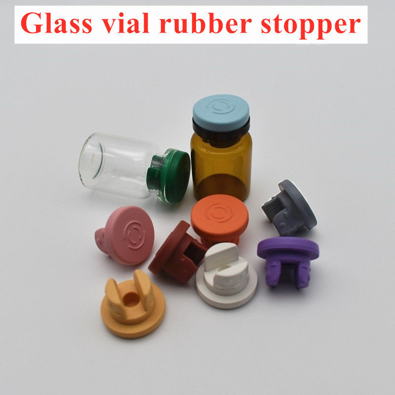 13 mm 20 mm Tıbbi Kaliteli Silikon Bromlu Butil Butil Kauçuk Kapağı Liyofilize Cam Şişe Şişe