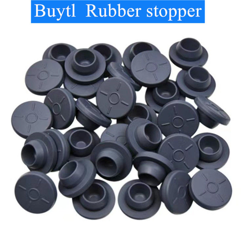 13 mm 20 mm Tıbbi Kaliteli Silikon Bromlu Butil Butil Kauçuk Kapağı Liyofilize Cam Şişe Şişe