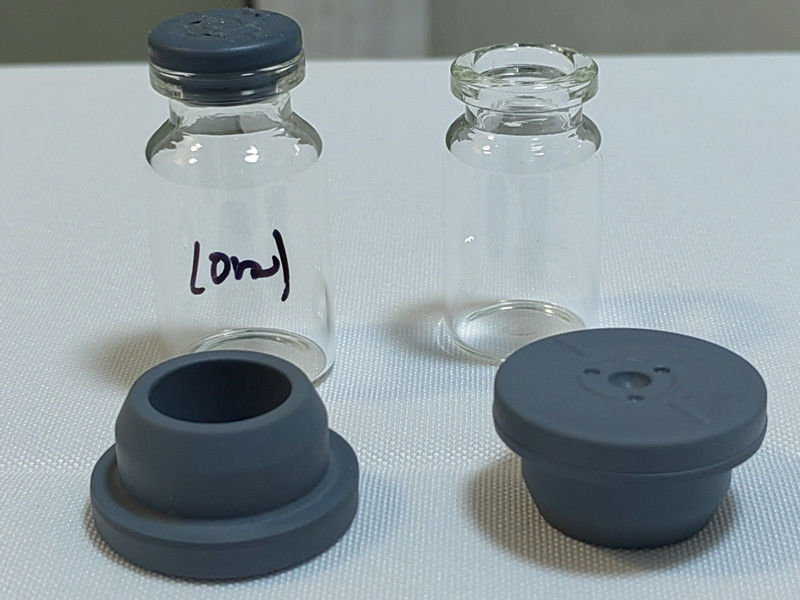 13 mm 32 mm kauçuk fiş Gri Butil Tıbbi Kauçuk Kapak Enjeksiyon Cam Fişekler Cam Infüzyon Şişesi Kullanım