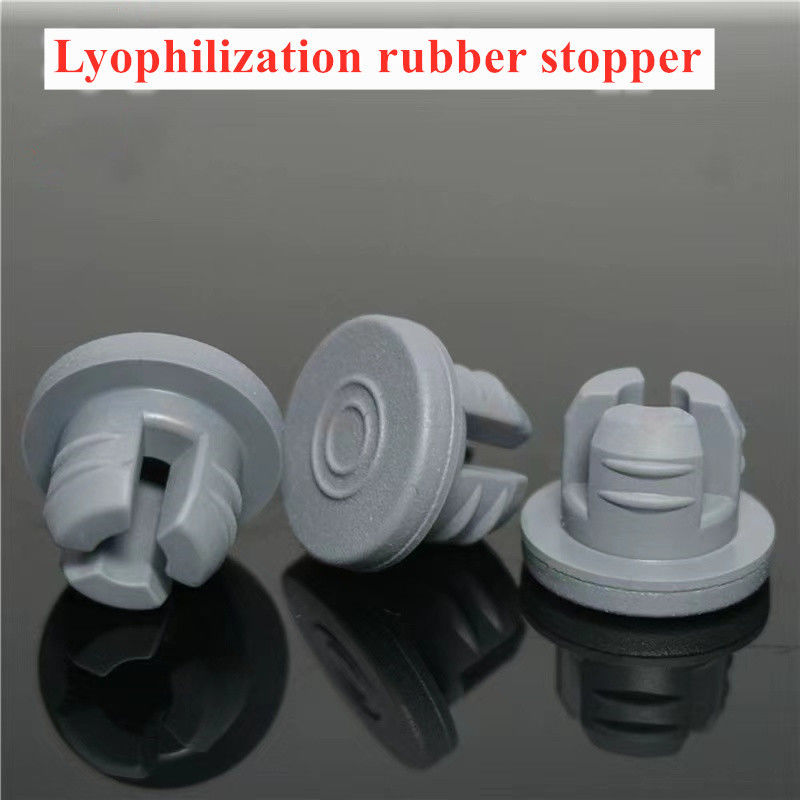 13 mm 32 mm kauçuk fiş Gri Butil Tıbbi Kauçuk Kapak Enjeksiyon Cam Fişekler Cam Infüzyon Şişesi Kullanım