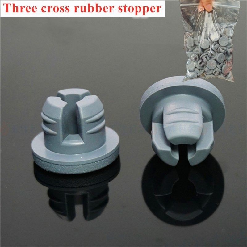 13mm 20mm 28mm Tıbbi Enjeksiyon Butyl Kauçuk Gri Kırmızı Mavi Farmasötik Bromobutyl Plug Kauçuk Kapak