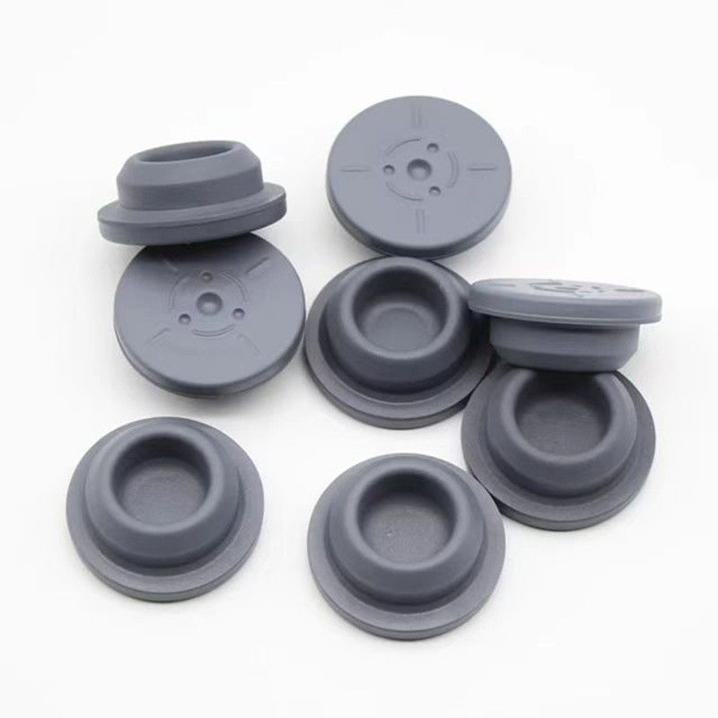 13mm 20mm 32mm Tıbbi Gri Liyofilizasyon Butyl Kauçuk Kapak Cam Enjeksiyon Flakonları Infüzyon şişesi