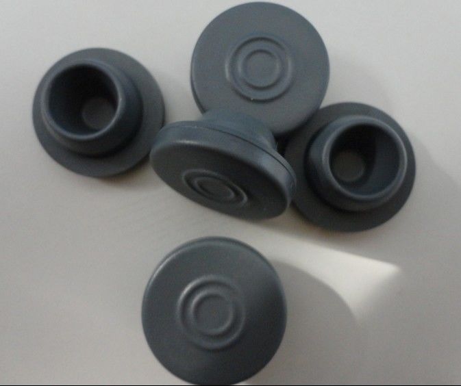 13mm 20mm 32mm Tıbbi Gri Liyofilizasyon Butyl Kauçuk Kapak Cam Enjeksiyon Flakonları Infüzyon şişesi