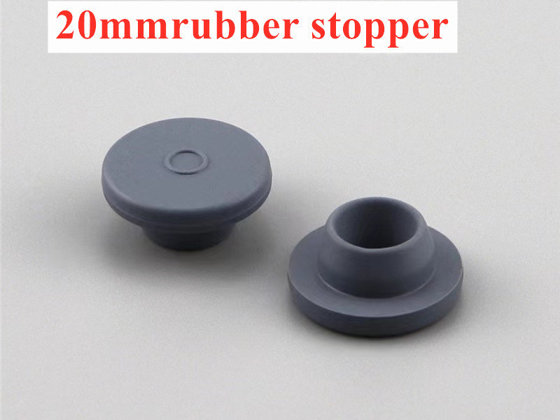 20 mm 23 mm tıbbi şişe kapakları Tıbbi Butil Kauçuk Kapakları İlaçlı Liyofilizasyon Cam Şişe