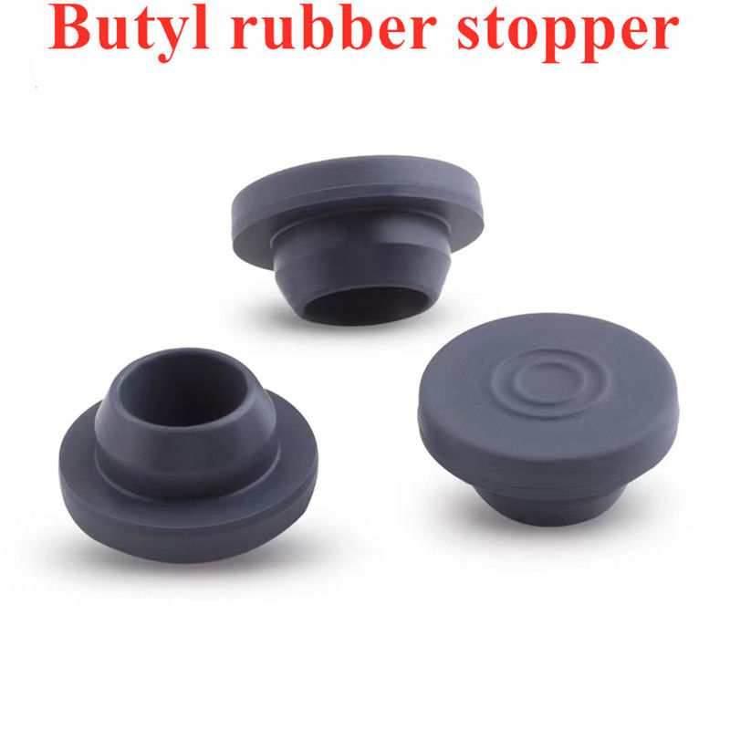 13mm 20m 28mm 32mm Liyofilizasyon cam şişeleri Tıbbi gri Butil Kauçuk Şişe için kapak cam şişe Cam Infüzyon şişe