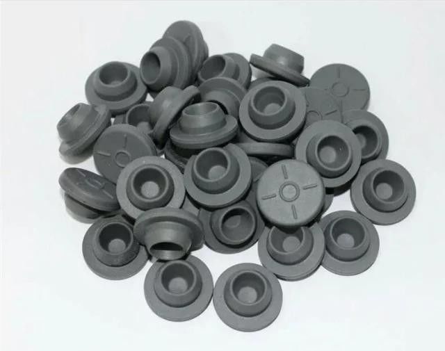 13mm 20m 28mm 32mm Liyofilizasyon cam şişeleri Tıbbi gri Butil Kauçuk Şişe için kapak cam şişe Cam Infüzyon şişe