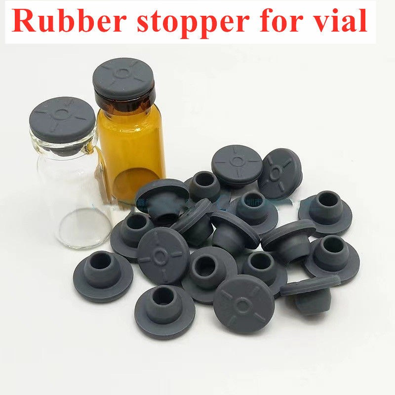 13mm 20m 28mm 32mm Liyofilizasyon cam şişeleri Tıbbi gri Butil Kauçuk Şişe için kapak cam şişe Cam Infüzyon şişe