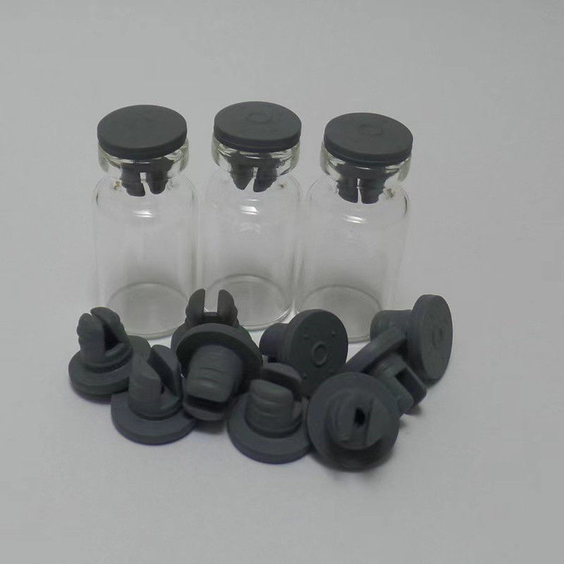 GMP Uygunluğu 13mm 20mm 23mm 28mm 32mm Sterilik Yuvarlak Tıbbi Butyl Kauçuk Kapak Cam Infüzyon Şişesi için