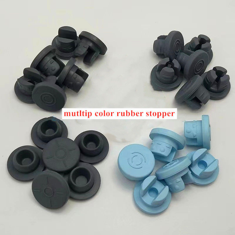 28mm 32mm Etilen oksit sterilize tıbbi tüketim malzemeleri Cam enjeksiyon şişesi için Bromo butil kauçuk durakları