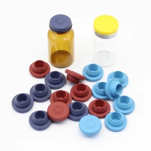 Dondurma Kuru cam enjekte edilebilir şişe Cam büyük hacimli infüzyon şişesi Bromobutyl Butyl Klorobutyl Kauçuk Kapak Kullan