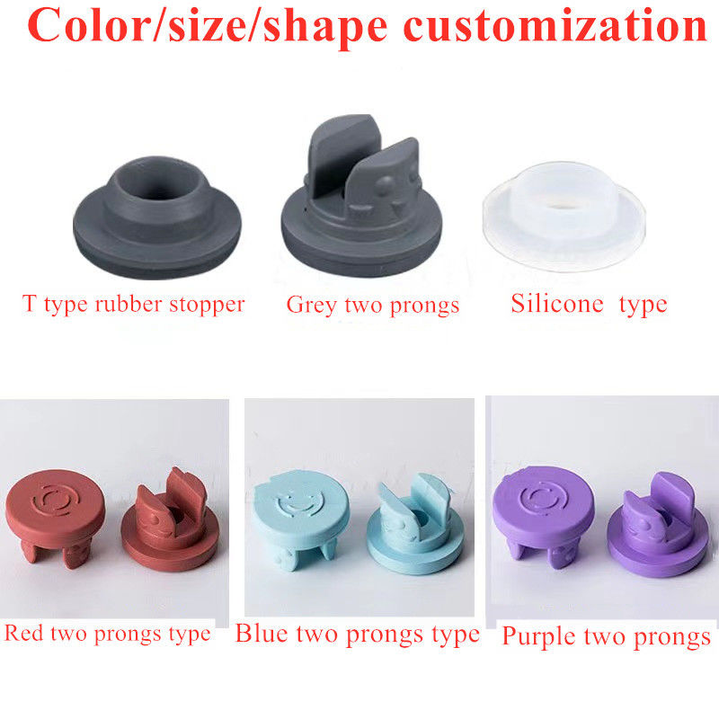 13mm 20mm 28mm Steril Tıbbi Bromlu Kauçuk Kapak Cam Enjekte edilebilir şişe Antibiyotik Şişe