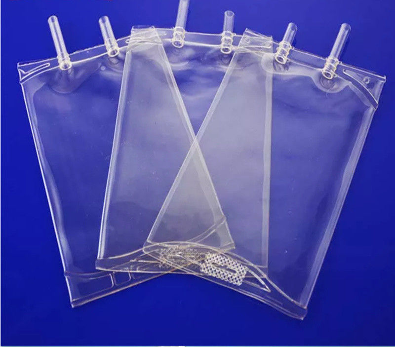 250 ml 500 ml Kompozit PVC Infuzyon Torbası Büyük Hacimli Tek kullanımlık İntravenöz sıvı basınçlı IV Solüsyon Taşıma Torbası