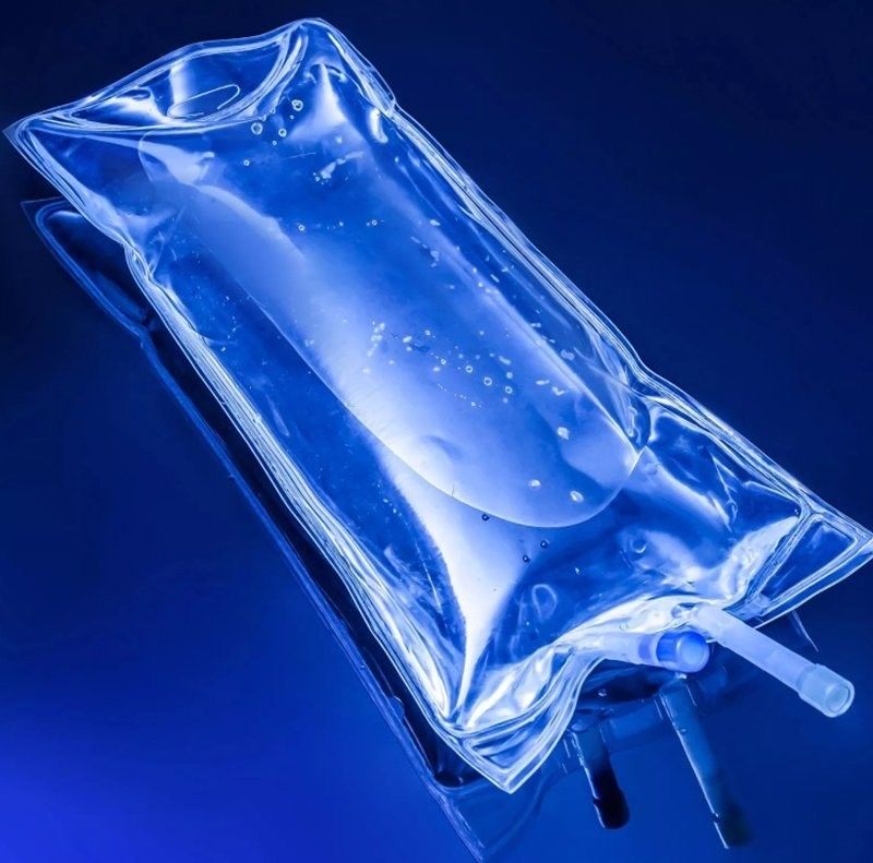 Tıbbi Infüzyon Torbaları Tek kullanımlık PVC 100ml 250ml 1000ml 2000ml Dehp Serbest IV Torbaları IV Sıvı Solüsyon Torbaları