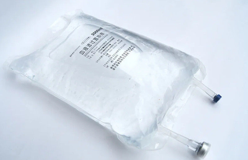 2000ml 3000ml 5000ml Kelebek Çift Portlu Dönüştürme Kan Transfüzyon Tek kullanımlık PVC Infuzyon Torbası Veterinerlik için