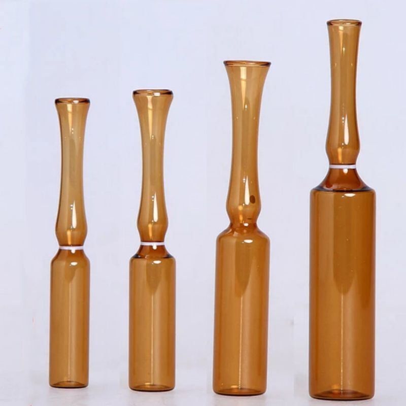 2 ml 5 ml 10 ml Boş USP standart borosilikat Cam Ampular Penisilin Enjeksiyon Tıbbı için Şeffaf ve Amber Rengi