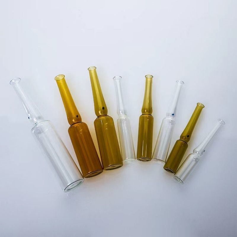 2ml 3ml 5ml 10ml 20ml açık yaşlanma karşıtı cilt bakımı aydınlatıcı serum Amber Enjeksiyon Boş Cam Ampuletler Enjeksiyon için